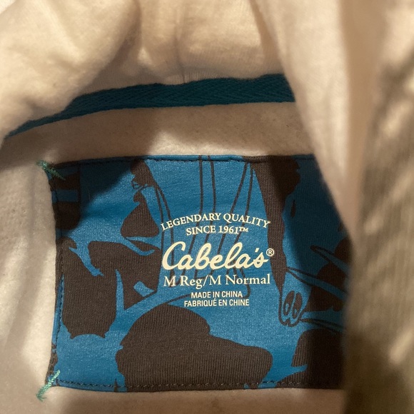 Cabela’s Hunting Snow Camo Hoodie Size Medium - Picture 4 of 7
